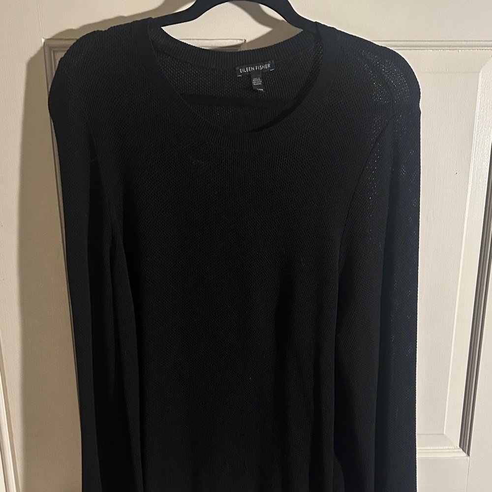 Eileen Fisher Classic Black Knit Top